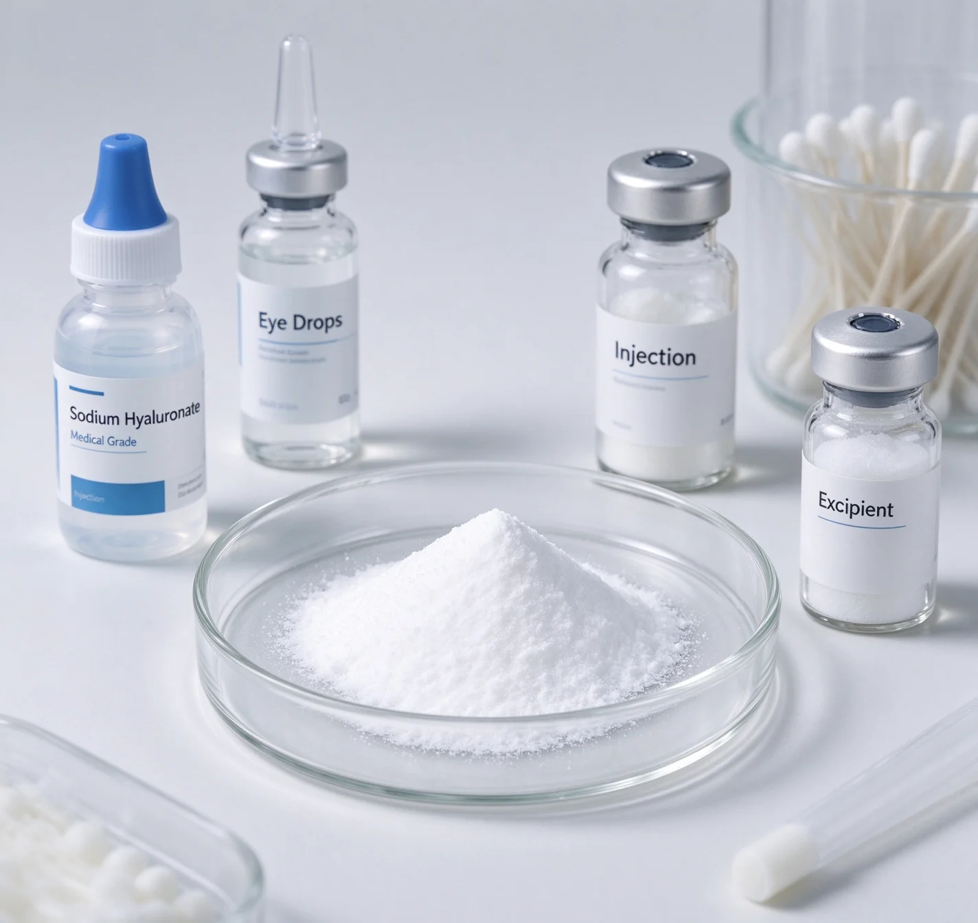 Sodium Hyaluronate, pharmaceutical grade, application illustration